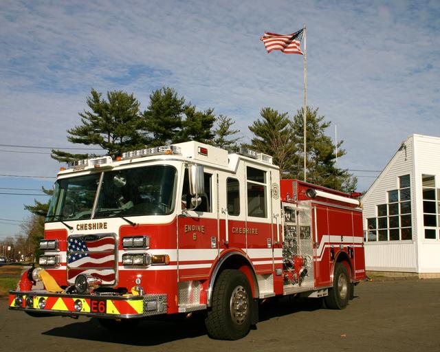 The newest addition to Cheshire's fleet is this 2009 Pierce Arrow XT Engine. Photo taken November 2009.